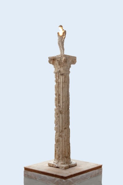Man Standing, on a Column