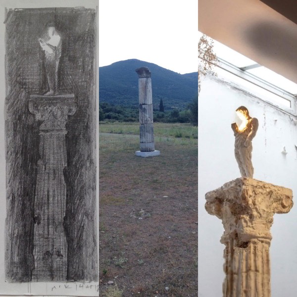 Man Standing, on a Column